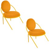 Artikelbild 1 für meet powered by PAPERFLOW Sessel SATURNE safran Kunstleder 70,0 x 73,0 x 88,0 cm, 2 St., Artikelnummer 231007