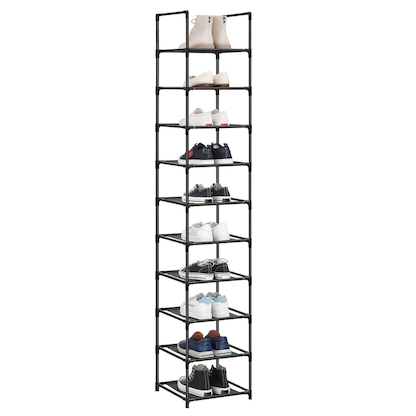 Artikelbild für SONGMICS Schuhregal schwarz 33,0 x 33,0 x 173,0 cm, 1 St., Artikelnummer 260939