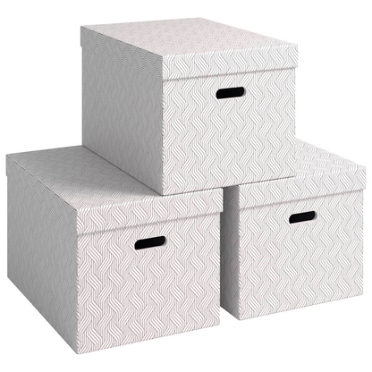 Artikelbild für VON LEITZ Aufbewahrungsboxen 46,0 l weiß 35,5 x 51,0 x 30,5 cm, 3 St., Artikelnummer 636049