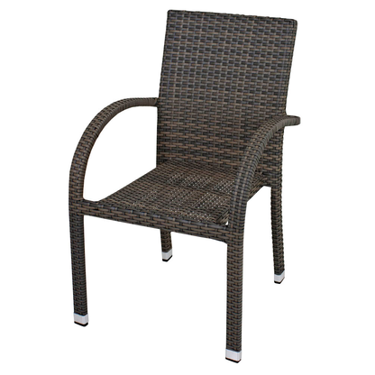 Artikelbild 2 für Garden Pleasure Gartenstühle mit Armlehnen Modesto dunkelgrau, 2 St., Artikelnummer 206363