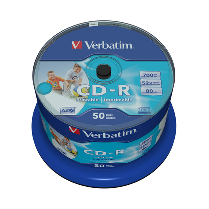 Artikelbild 3 für verbatim CD-R 700 MB bedruckbar, 50 St., Artikelnummer 262966