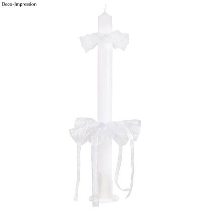 Artikelbild 2 für Rayher Kerzenständer Für Kommunion- und Taufkerzen mit 3,0 cm weiß, Artikelnummer 151742