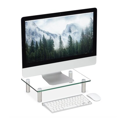 Artikelbild 9 für relaxdays Monitorständer silber, transparent, Artikelnummer 644631