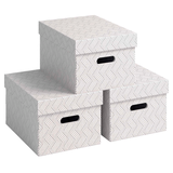 Artikelbild 1 für VON LEITZ Aufbewahrungsboxen 15,0 l weiß 26,5 x 36,5 x 20,5 cm, 3 St., Artikelnummer 636066