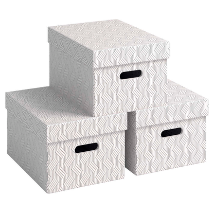 Artikelbild für VON LEITZ Aufbewahrungsboxen 15,0 l weiß 26,5 x 36,5 x 20,5 cm, 3 St., Artikelnummer 636066