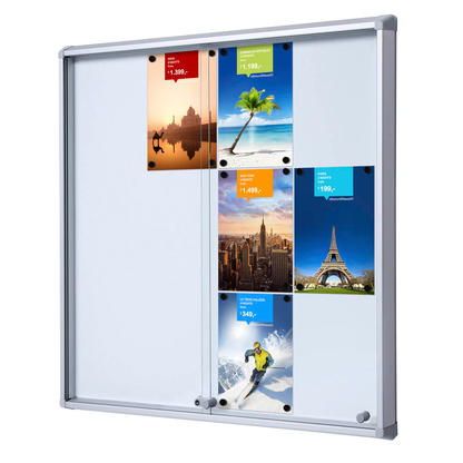 Artikelbild für Showdown® Displays Schaukasten SL B1 silber 12x DIN A4 94,0 x 5,9 x 98,2 cm, 1 St., Artikelnummer 268983