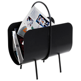 Artikelbild 1 für HAKU Möbel Zeitungsständer 22586 schwarz Metall, DIN A4 quer, Artikelnummer 491524