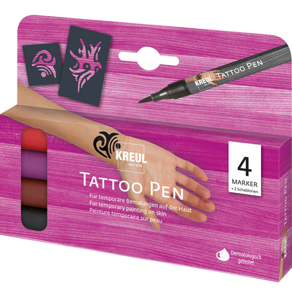 Artikelbild für KREUL Tribals Tattoostifte farbsortiert 0,5 mm, 4 St., Artikelnummer 115679