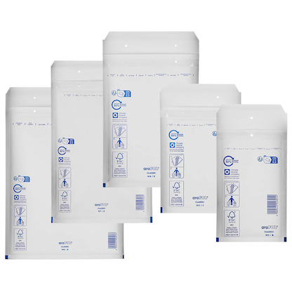 Artikelbild für aroFOL® CLASSIC Luftpolstertaschen-Set weiß, 100 St., Artikelnummer 224865