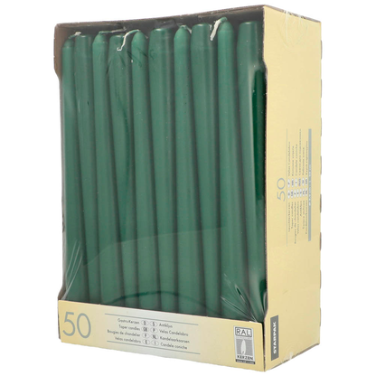 Artikelbild 3 für STARPAK Kerzen dunkelgrün, 50 St., Artikelnummer 683153