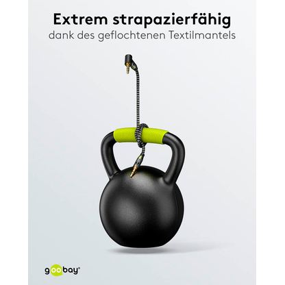 Artikelbild 12 für goobay 3,5 mm Klinke Klinkenkabel 5,0 m silber, schwarz, 1 St., Artikelnummer 655867