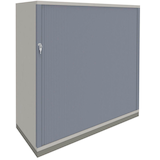 Artikelbild 1 für fm fastline Rollladenschrank lichtgrau, silber 2 Fachböden 120,0 x 44,2 x 113,3 cm, Artikelnummer 160397