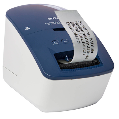 Artikelbild für brother QL-600B Etikettendrucker weiß, blau, Artikelnummer 873450