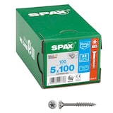 Artikelbild 1 für SPAX® Universalschrauben T20 Senkkopf Edelstahl A2 0197000501003 5 mm x 100 mm, 100 St., Artikelnummer 395321