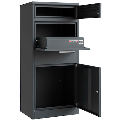 Artikelbild 3 für phoenix Paketbriefkasten PB1121AAK PB1121AAK graphite grey, Artikelnummer 790374