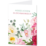 Artikelbild 1 für LUMA Glückwunschkarte Blumen LU1680 DIN B6, 1 St., Artikelnummer 403847