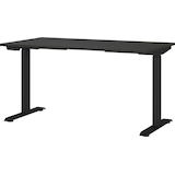Artikelbild 1 für GERMANIA Mailand höhenverstellbarer Schreibtisch grafit rechteckig, T-Fuß-Gestell schwarz 140,0 x 80,0 cm, Artikelnummer 135998