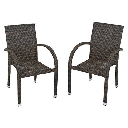 Artikelbild für Garden Pleasure Gartenstühle mit Armlehnen Modesto dunkelgrau, 2 St., Artikelnummer 206363