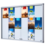 Artikelbild 1 für Showdown® Displays Schaukasten SL B1 silber 18x DIN A4 138,0 x 5,9 x 98,2 cm, 1 St., Artikelnummer 269011