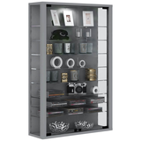 Artikelbild 1 für VCM my home Lumo Mini Vitrine silber 8 Fachböden, Artikelnummer 781346