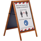 Artikelbild 1 für update displays Kundenstopper MULTI braun DIN A1 70,4 x 56,5 x 111,4 cm, 1 St., Artikelnummer 533226