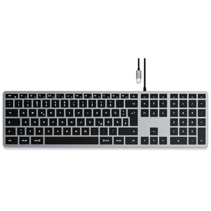 Artikelbild für SATECHI SLIM W3 Tastatur kabelgebunden grau, silber, Artikelnummer 720551