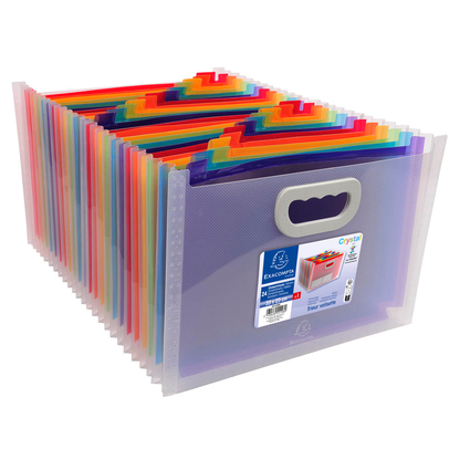 Artikelbild für Exacompta Fächermappe Crystal 24 Fächer transparent, 1 St., Artikelnummer 680909