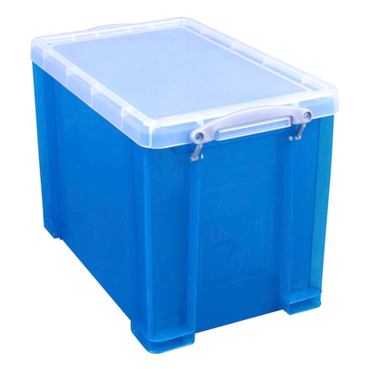 Artikelbild für Really Useful Box Aufbewahrungsbox 19,0 l transparent, blau 39,5 x 25,5 x 29,0 cm, 1 St., Artikelnummer 305464