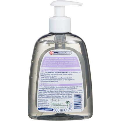 Artikelbild 4 für ISANA MED Sensitiv Arztseife 300 ml, Artikelnummer 742474