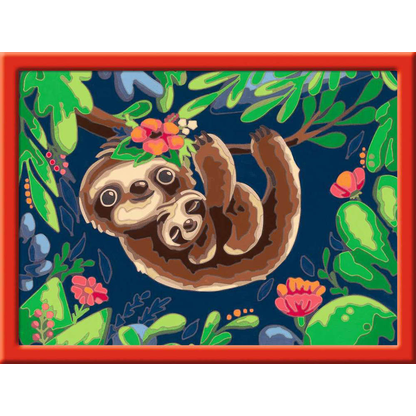 Artikelbild 2 für Ravensburger Malen-nach-Zahlen Niedliche Faultiere mehrfarbig, Artikelnummer 872733