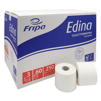 Artikelbild für FRIPA Toilettenpapier Edina 3-lagig, 60 Rollen, Artikelnummer 259829