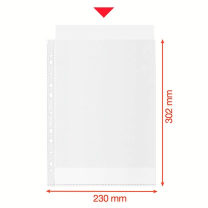 Artikelbild 2 für Esselte Prospekthüllen DIN A4 transparent genarbt 0,07 mm, 100 St., Artikelnummer 304487