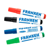 Artikelbild 1 für FRANKEN Flipchart-Marker farbsortiert 2,0 - 6,0 mm, 4 St., Artikelnummer 670636