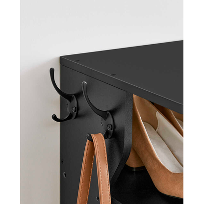 Artikelbild 2 für VASAGLE Schuhregal schwarz 26,4 x 30,0 x 110,4 cm, 1 St., Artikelnummer 760179