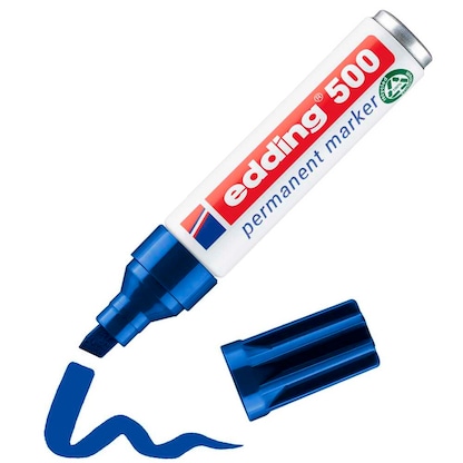 Artikelbild für edding 500 Permanentmarker blau 2,0 - 7,0 mm, 1 St., Artikelnummer 311019