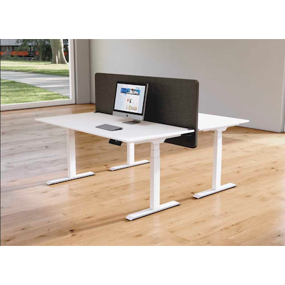 Artikelbild 2 für Kerkmann Akustik-Tischtrennwand Oxford 19375516, anthrazit 160,0 x 65,0 cm, 1 St., Artikelnummer 802726