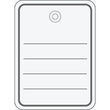 Artikelbild 1 für HERMA Hängeetiketten weiß 48,0 x 65,0 mm mit Öse ohne Faden, 1.000 St., Artikelnummer 536957