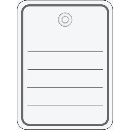 Artikelbild für HERMA Hängeetiketten weiß 48,0 x 65,0 mm mit Öse ohne Faden, 1.000 St., Artikelnummer 536957