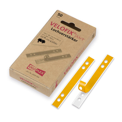 Artikelbild für VELOFLEX Lochverstärker VELOFIX®pure weiß, 50 St., Artikelnummer 338002