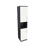 Artikelbild 1 für fm Regalschrank Sidney, 4260429769520 weiß, lavagrau 40,0 cm 44,2 cm, 1 St., Artikelnummer 413771