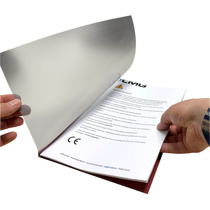 Artikelbild 2 für LMG Thermo-Bindemappen blau Leinenkarton für 40 - 55 Blatt, 50 St., Artikelnummer 311878