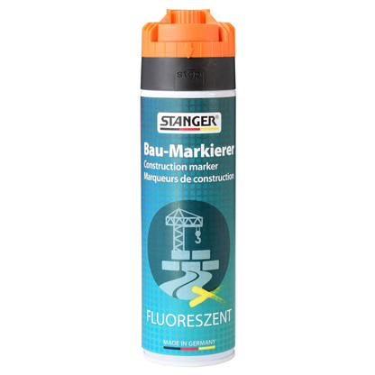 Artikelbild für STANGER Bau-Markierer Markierungsspray neonhellorange 500,0 ml, 1 St., Artikelnummer 693339