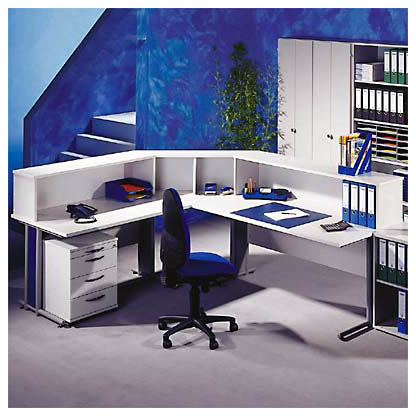 Artikelbild 4 für HAMMERBACHER Thekenaufsatz gerade, lichtgrau 155,0 x 32,0 x 35,0 cm, Artikelnummer 463000