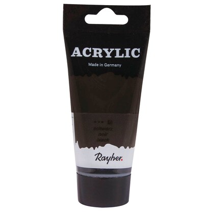 Artikelbild für Rayher Acrylic Acrylfarben schwarz 75,0 ml, 1 St., Artikelnummer 129722