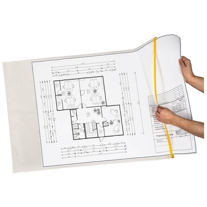 Artikelbild 2 für EICHNER Planschutztaschen DIN A0 transparent/gelb, 5 St., Artikelnummer 322273