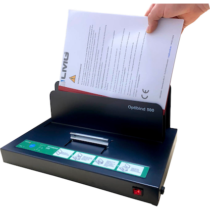 Artikelbild 3 für LMG Thermo-Bindemappen blau Leinenkarton für 40 - 55 Blatt, 50 St., Artikelnummer 311878