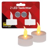 Artikelbild 1 für Idena LED-Teelichter weiß, 2 St., Artikelnummer 105139