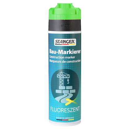 Artikelbild für STANGER Bau-Markierer Markierungsspray neongrün 500,0 ml, 1 St., Artikelnummer 693356