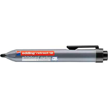 Artikelbild 2 für edding retract 12 Whiteboard-Marker schwarz 1,5 - 3,0 mm, 1 St., Artikelnummer 476130