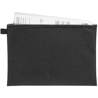 Artikelbild für VELOFLEX Reißverschlussbeutel DIN A4 schwarz/silber Textil, 1 St., Artikelnummer 192771